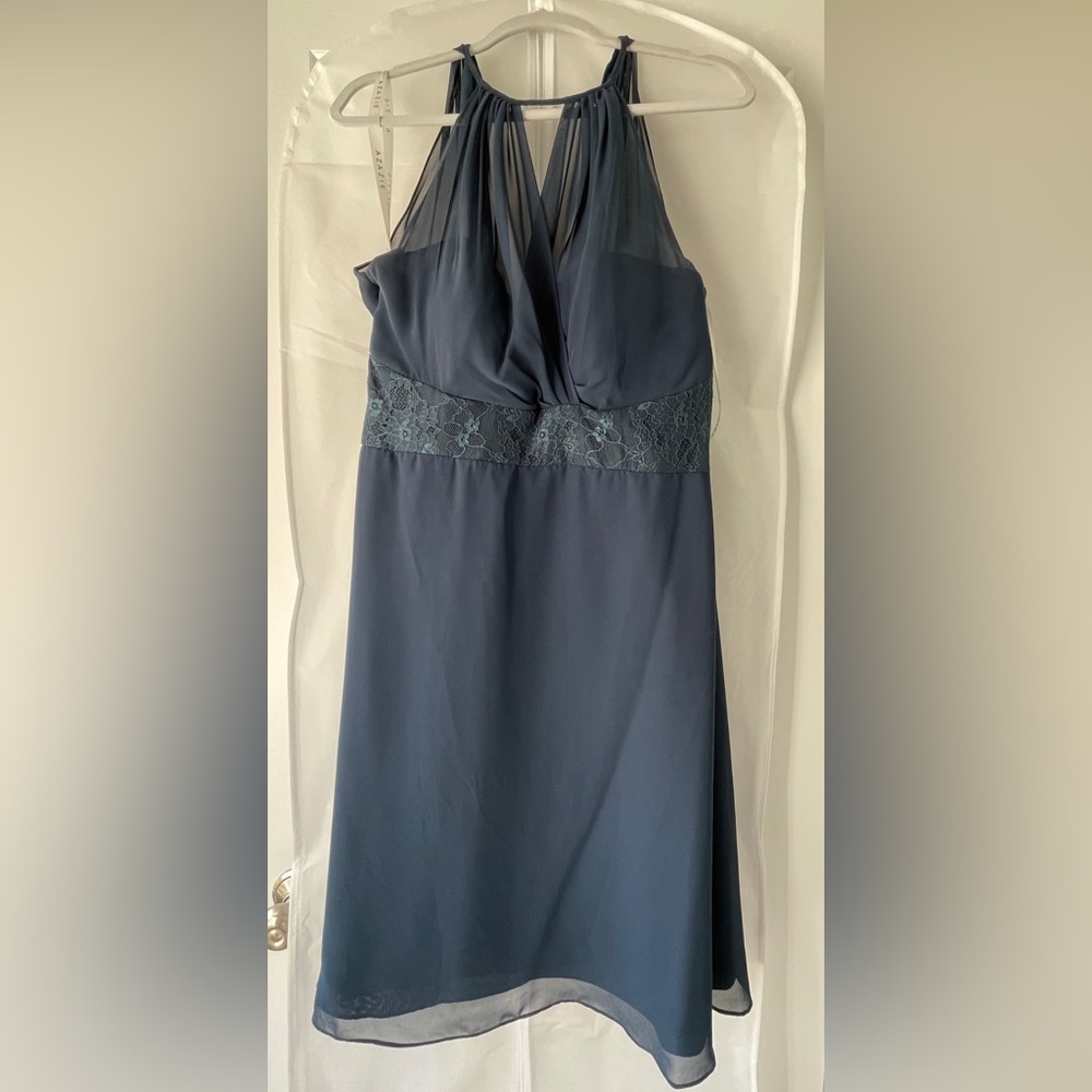 Azazie Karen in Dark Navy